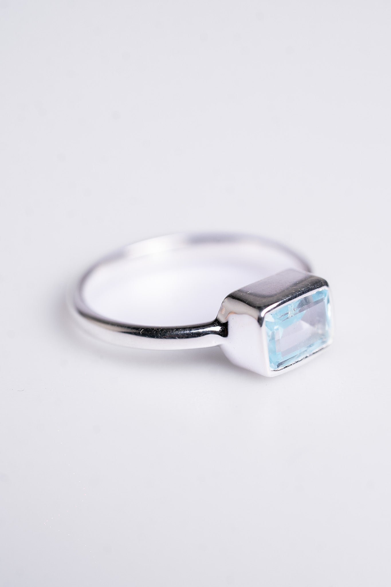 Horizontal Heirloom Blue Topaz