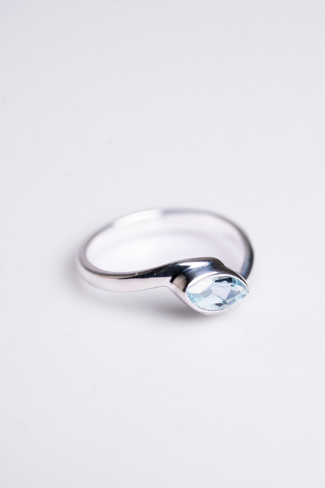 Evil Eye Twist Blue Topaz