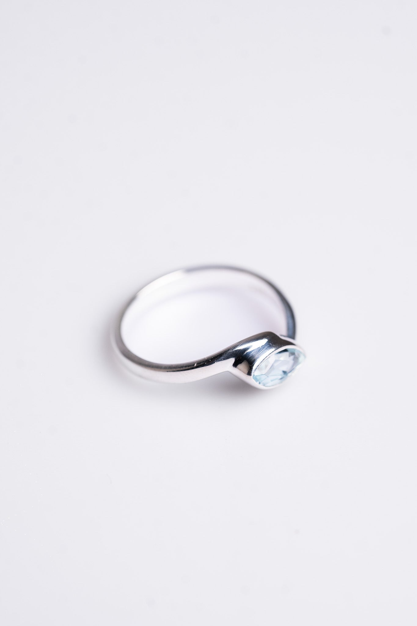 Evil Eye Twist Blue Topaz