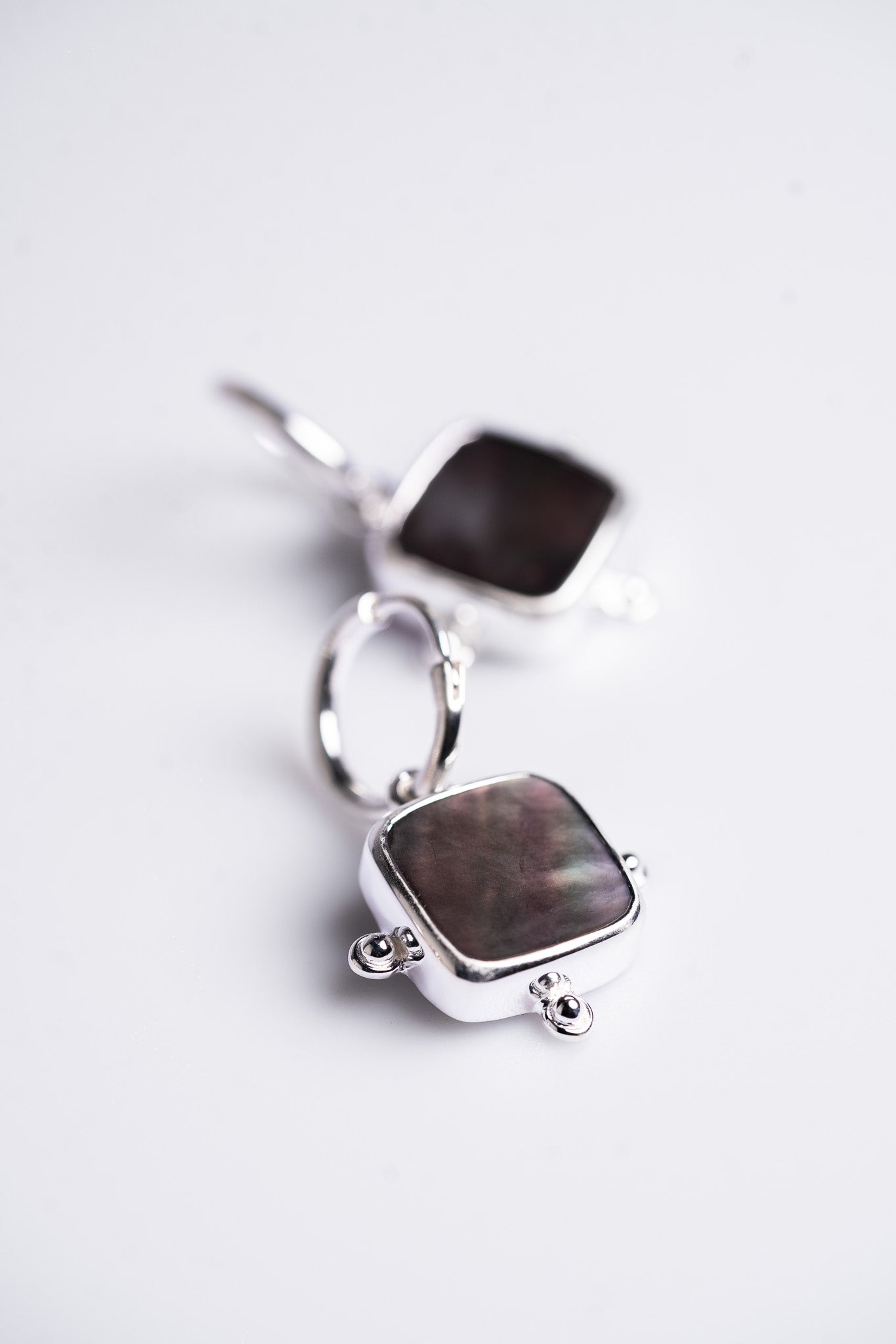 Black Mother Of Pearl Earrings